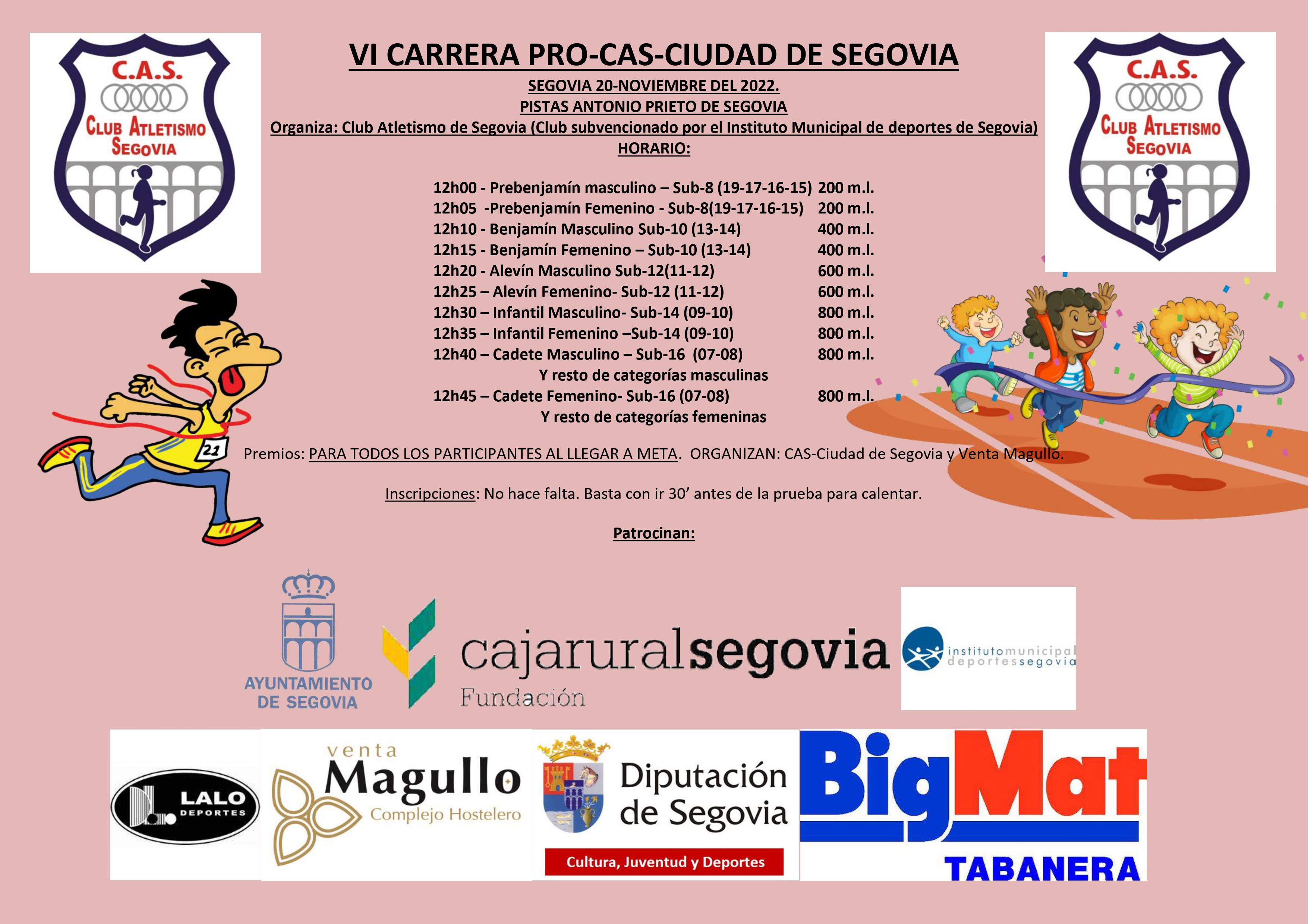 VI Carrera Pro-CAS Ciudad de Segovia