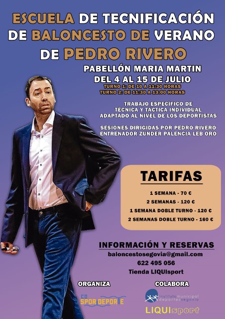 Vuelve la Escuela de Tecnificación de Pedro Rivero a Segovia