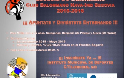Escuela de Balonmano Nava-Imd Segovia 2015/16