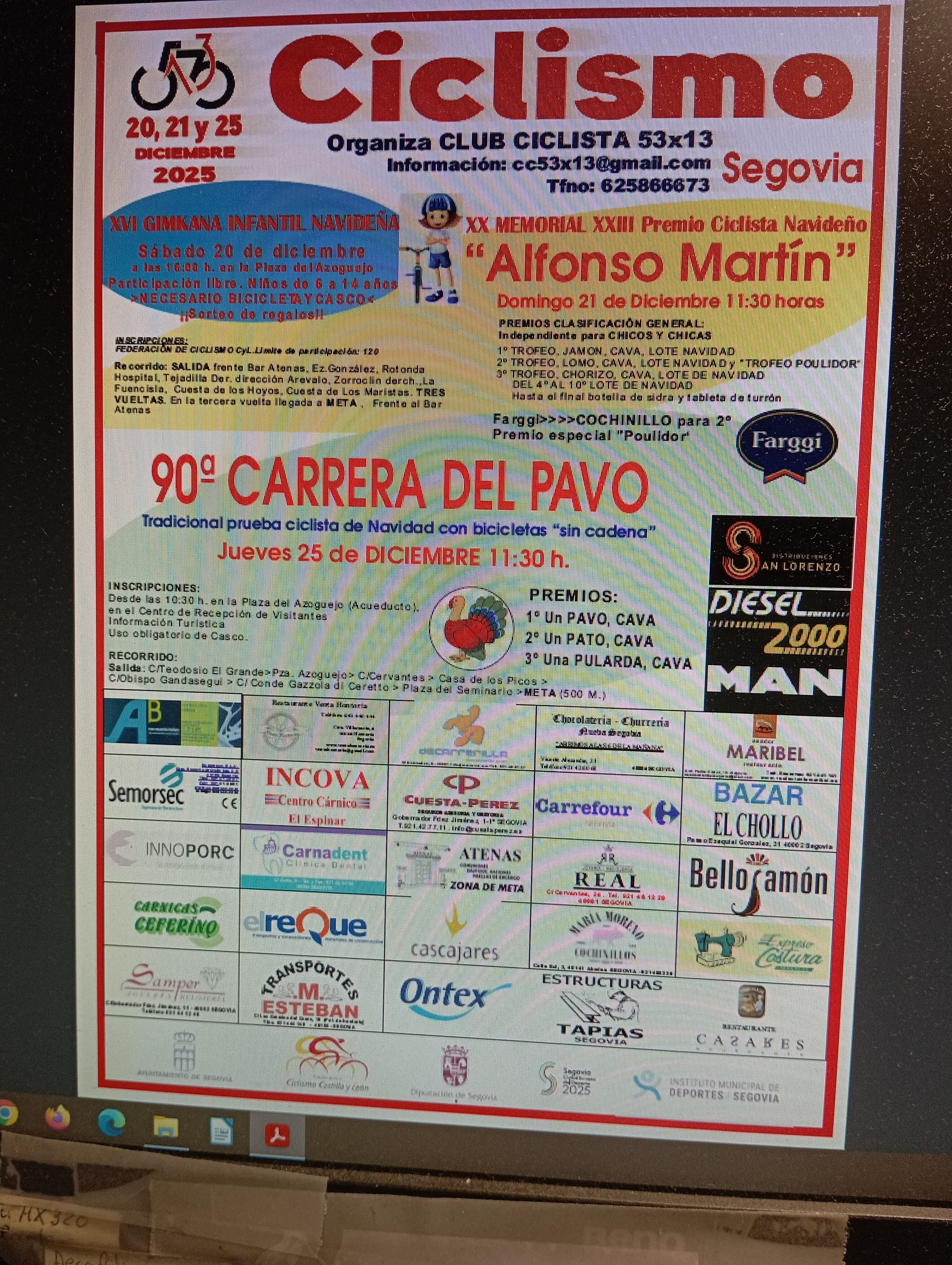 Ciclismo Navidad 2025