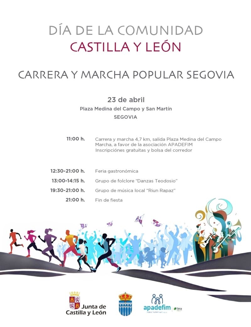 Carrera y Marcha Popular Segovia: “Día de la Comunidad de Castilla y León”