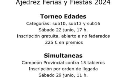 Ferias y Fiestas 2024: Ajedrez