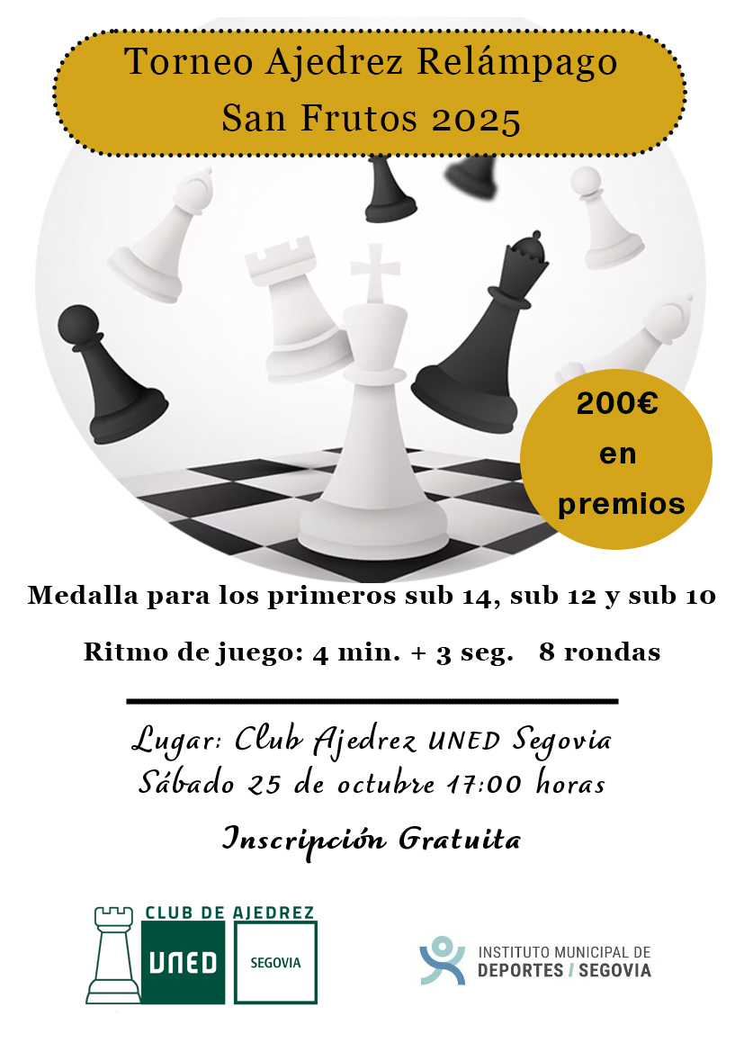 Torneo Ajedrez Relámpago San Frutos 2025