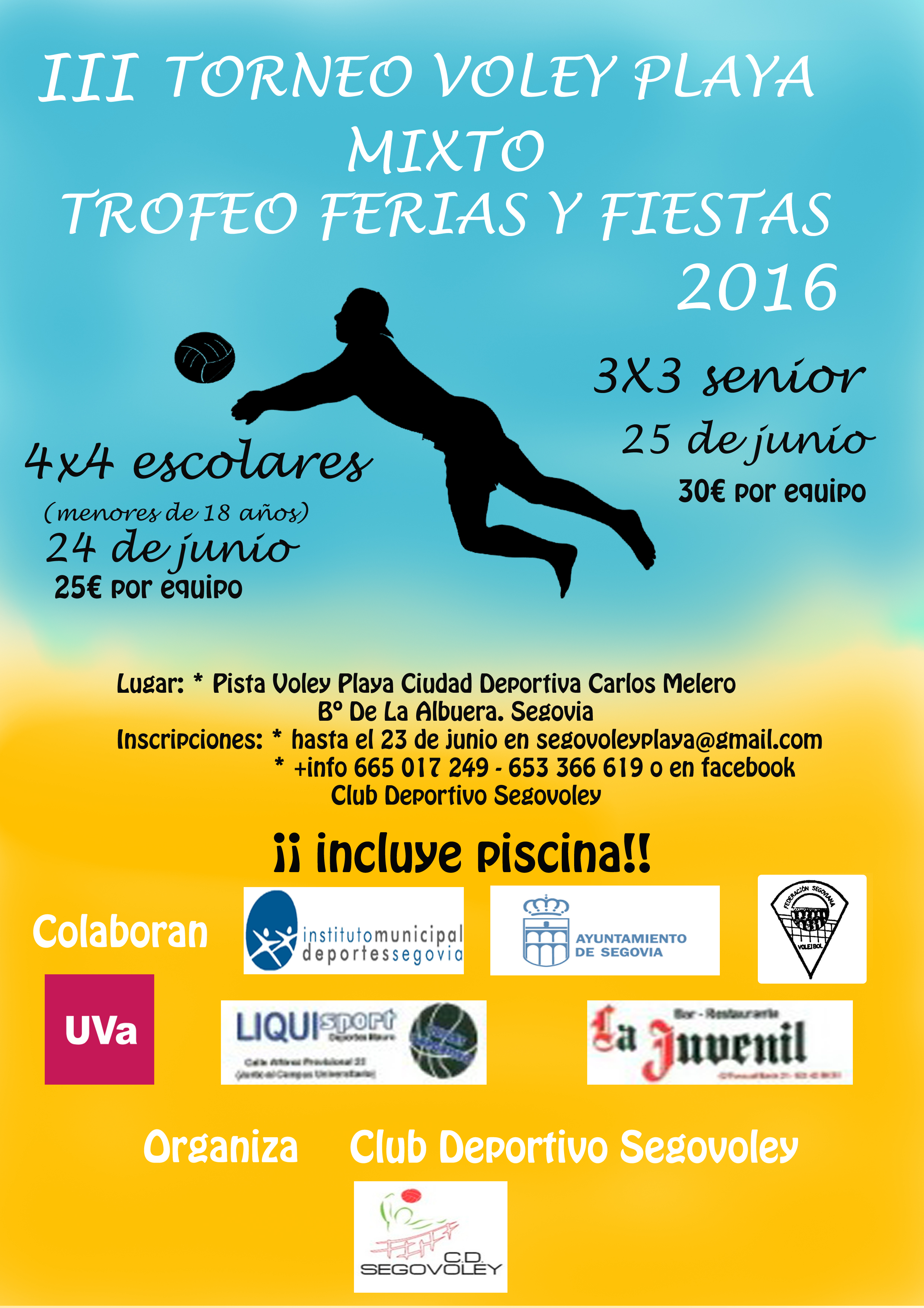 Ferias y Fiestas 2016: III Torneo Voley Playa Mixto