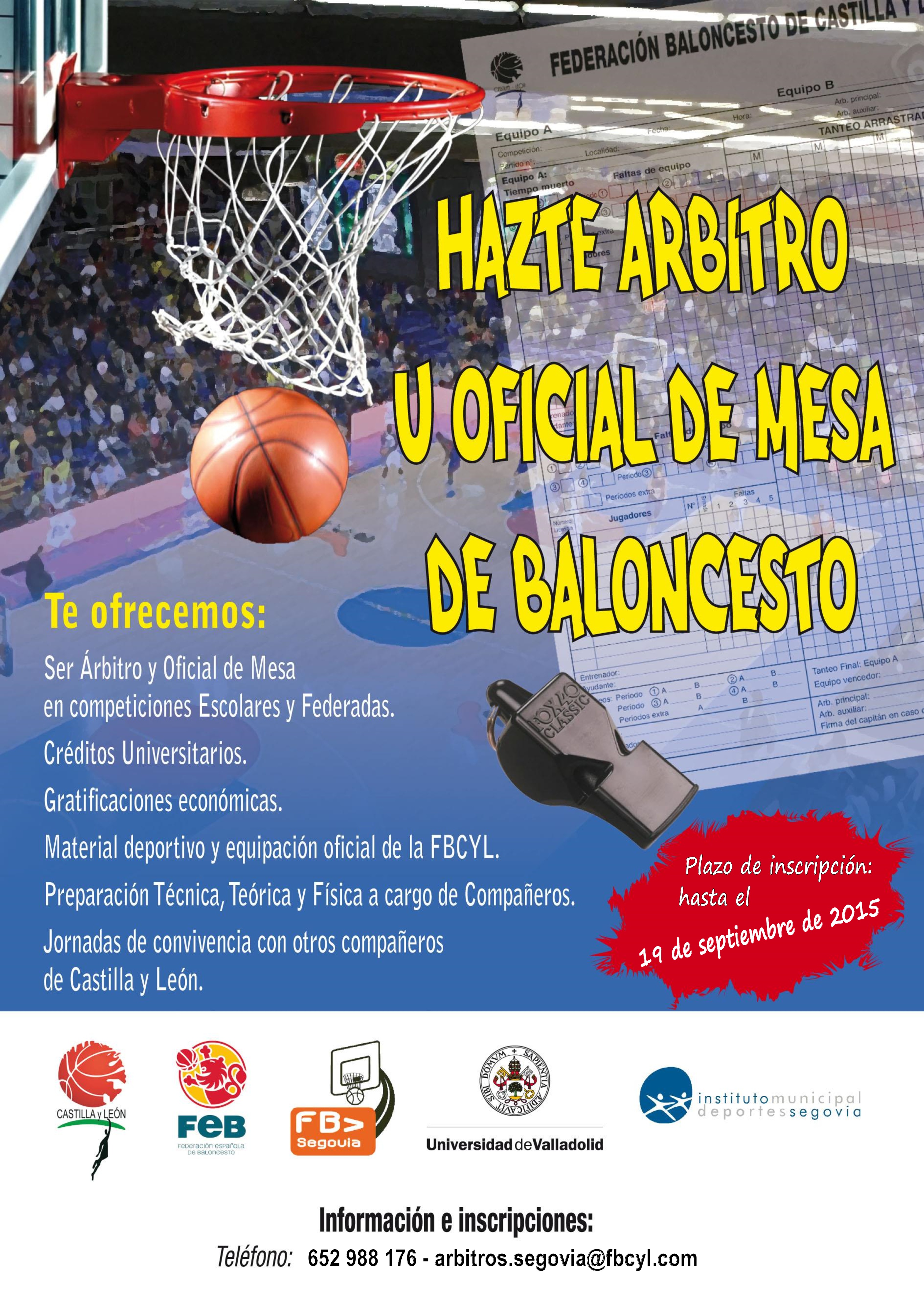 Curso de Árbitros y Oficiales de Mesa de Baloncesto
