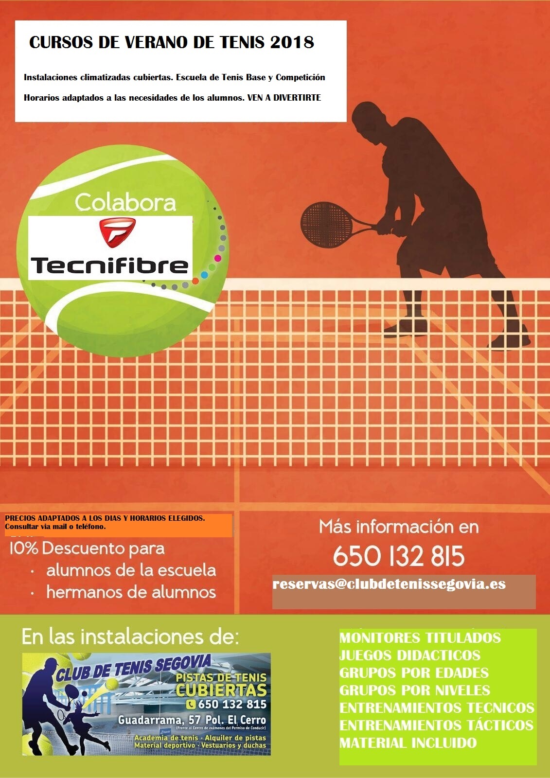 Club Tenis Segovia: Cursos de verano