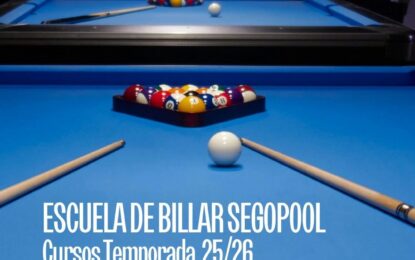 Escuela de Billar Segopool 25/26: apertura de inscripciones