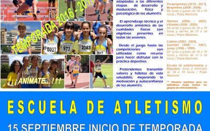 El Club de Atletismo Sporting Segovia inicia la temporada el 15 de Septiembre