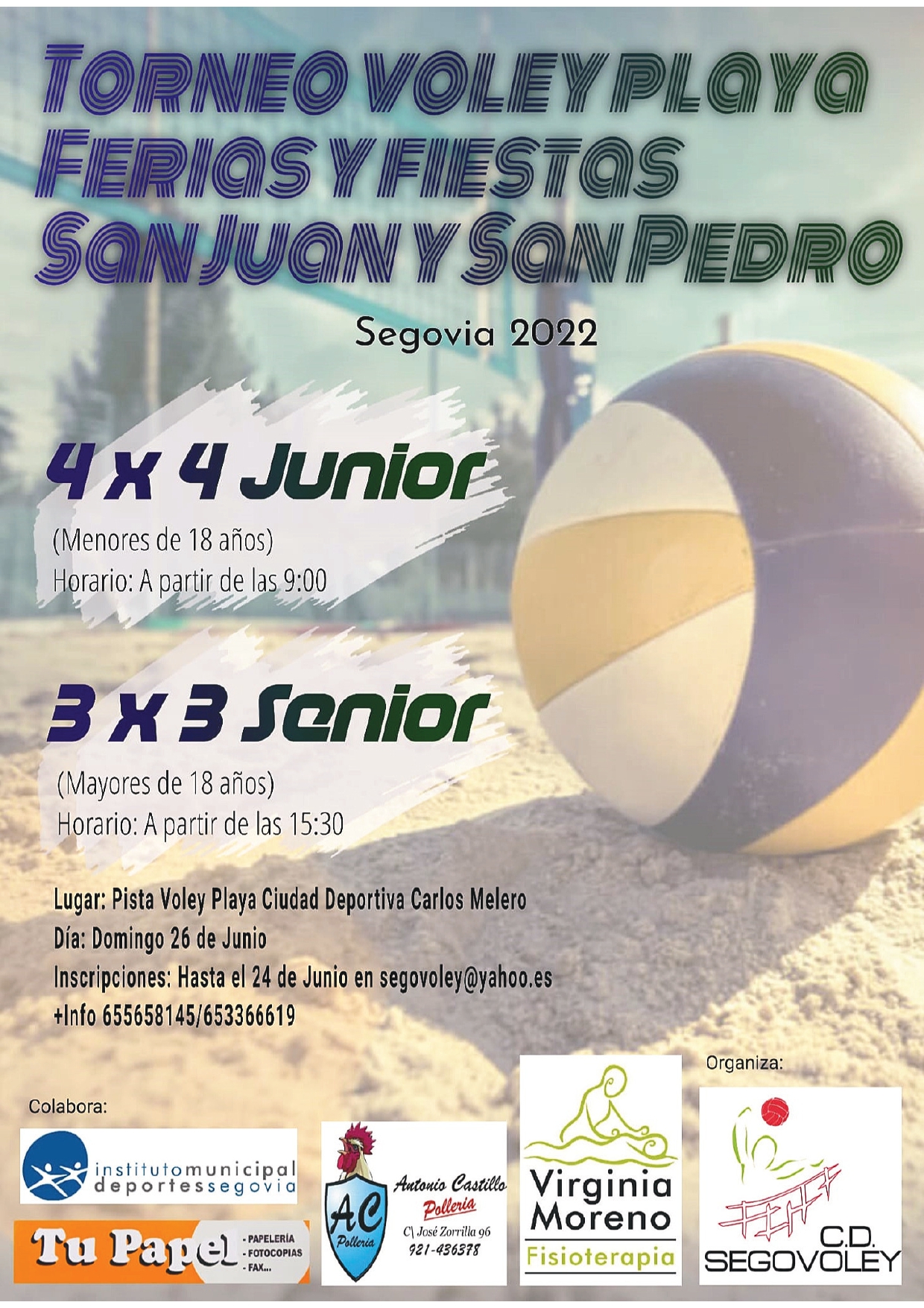 Ferias y Fiestas 2022: Torneo de Voley Playa