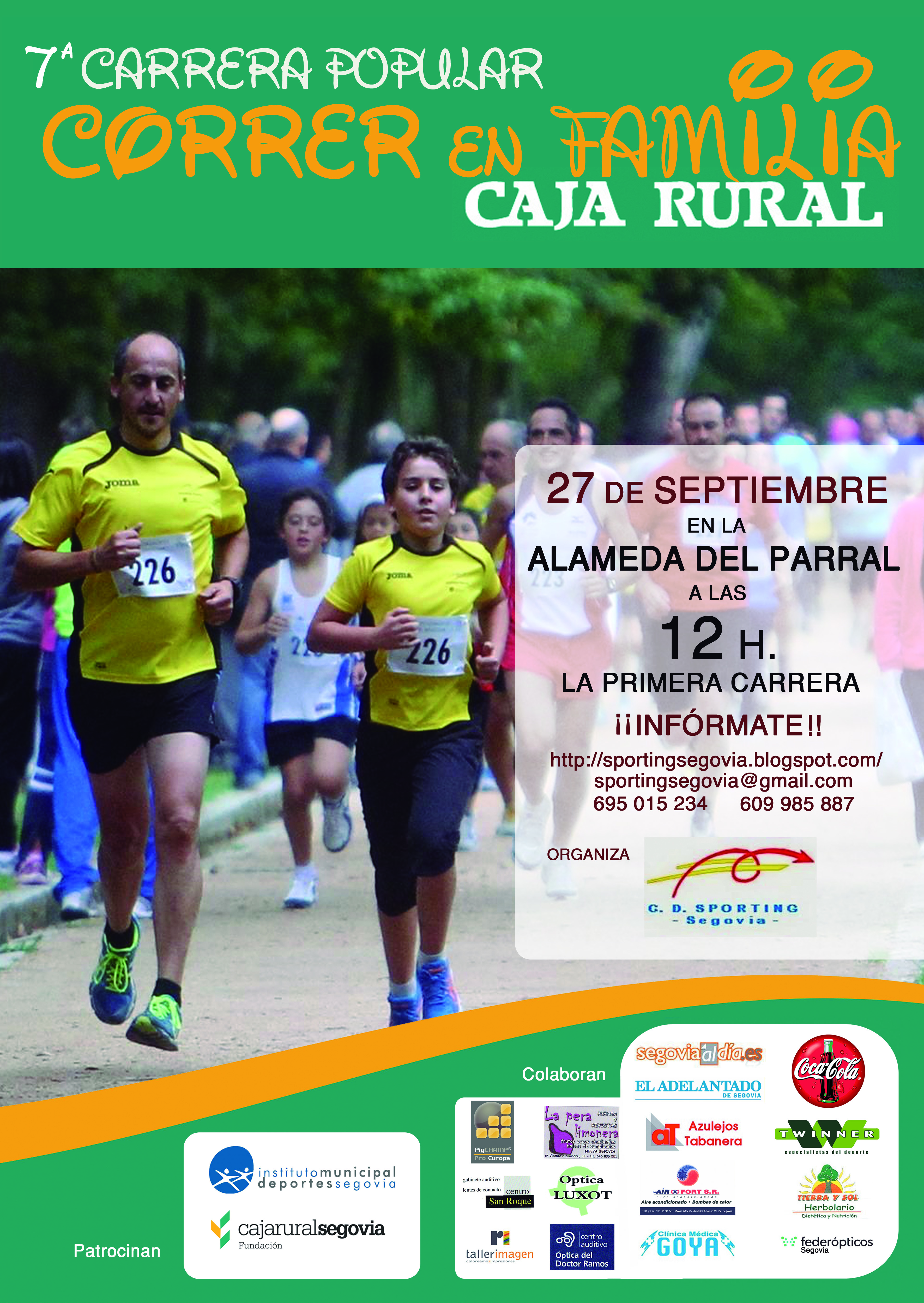 Abierto el plazo de inscripción de la VII Edición “Correr en Familia”