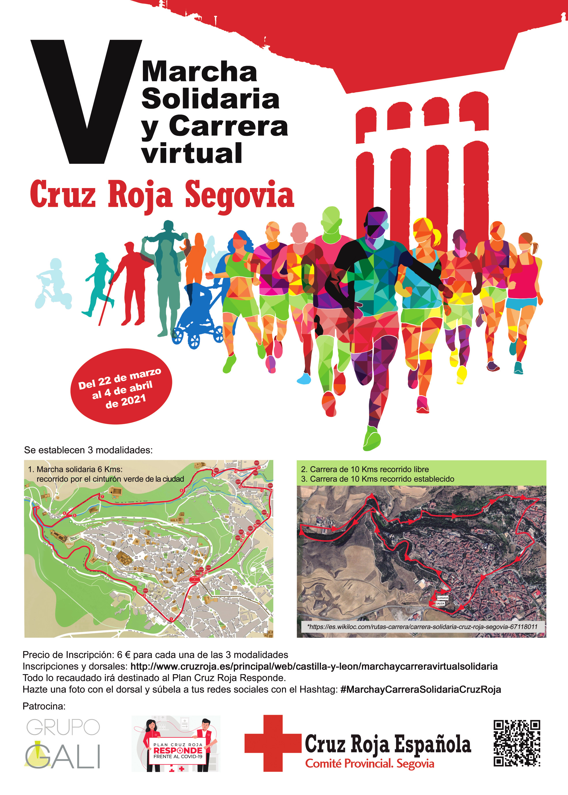 V Marcha y Carrera solidaria Cruz Roja Segovia 2021