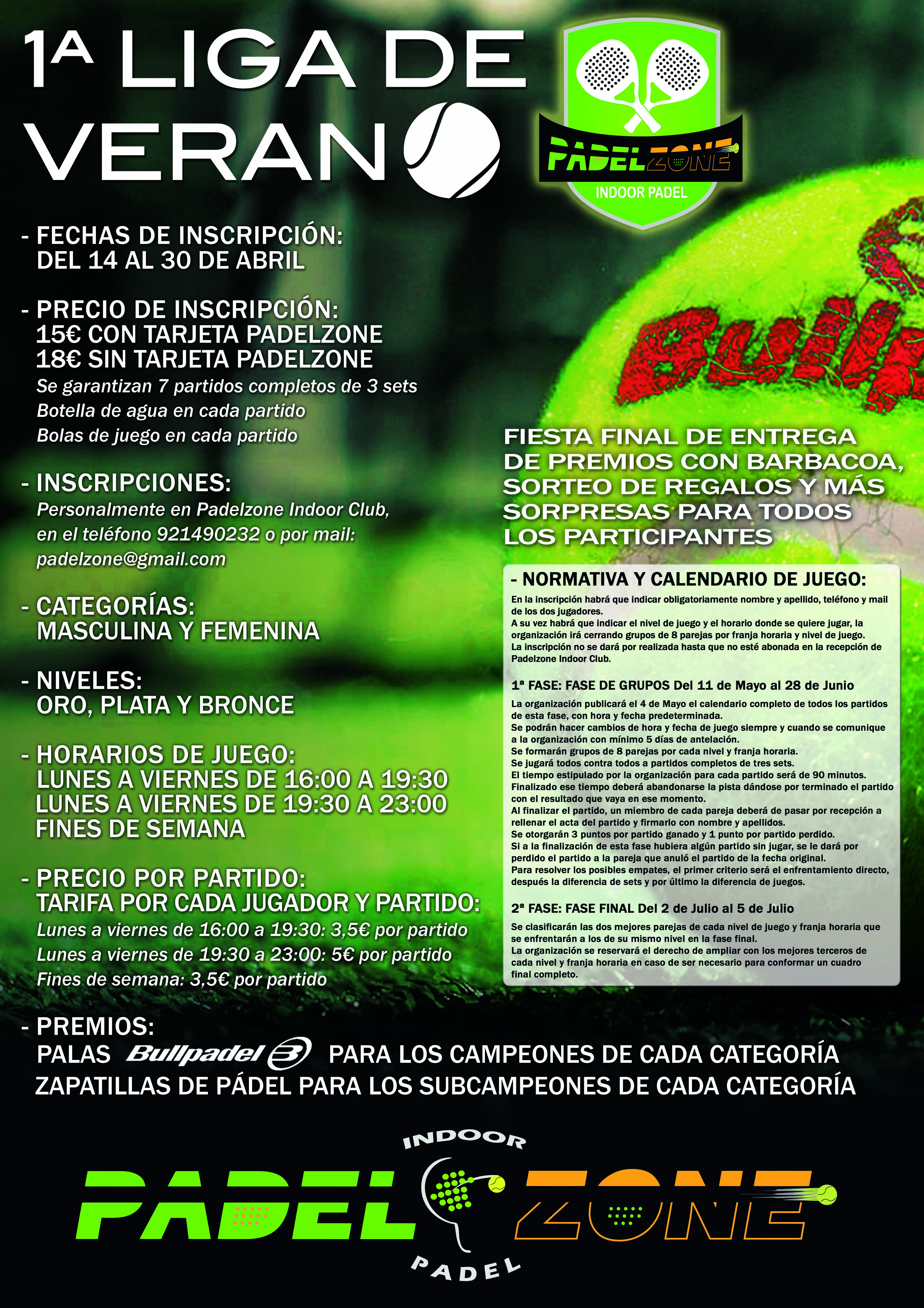 Liga Verano Padelzone Indoor Club