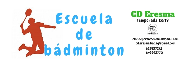 Club Deportivo Eresma: Nueva temporada en la Escuela de Bádminton