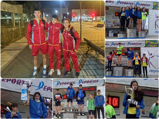 El Sporting Segovia también brilló en el Cross Nacional de Cantimpalos con ocho podios federados y más de veinte escolares