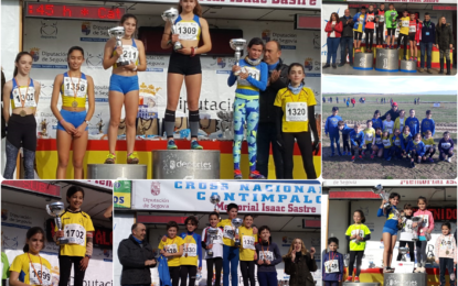 Los atletas del Sporting Segovia arrasaron en el Cross de Cantimpalos
