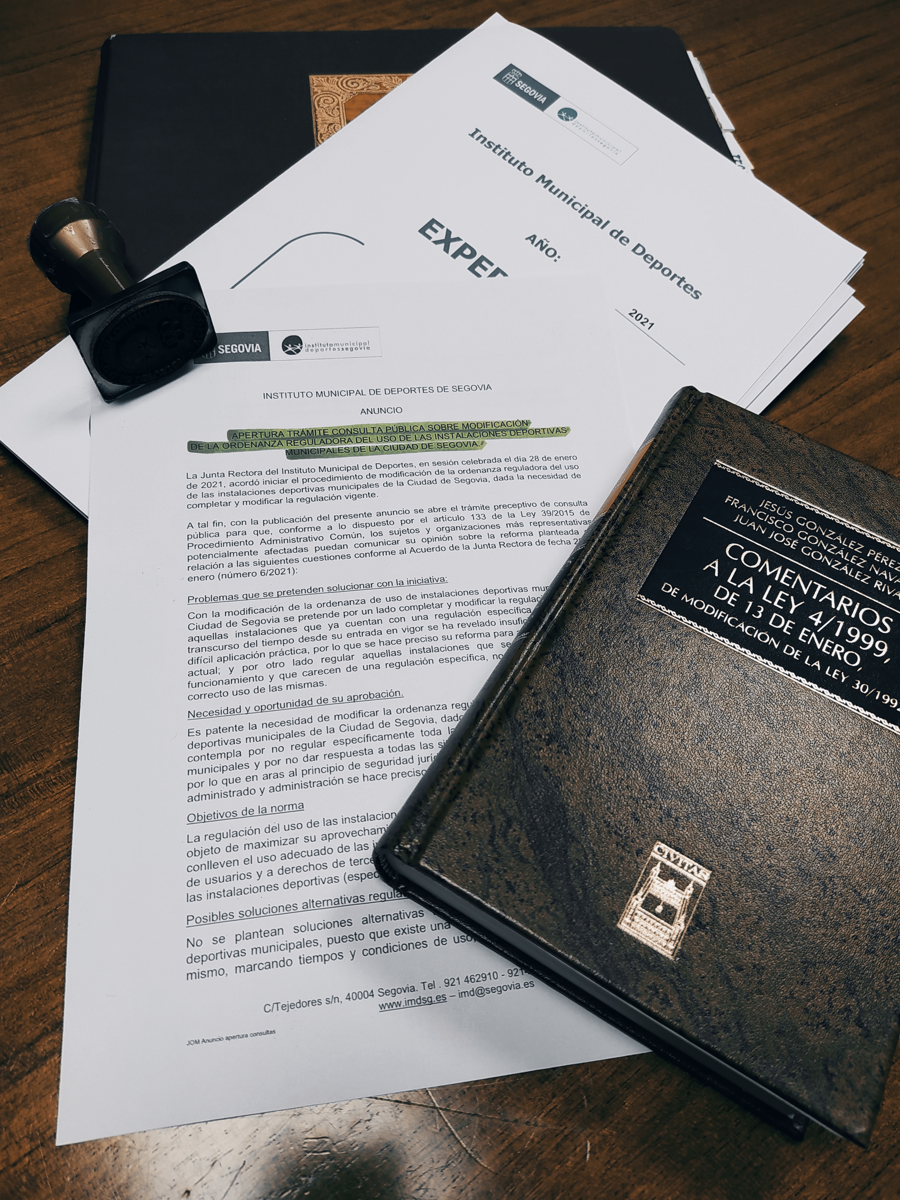 Modificación ordenanza reguladora del Uso de las Instalaciones Deportivas