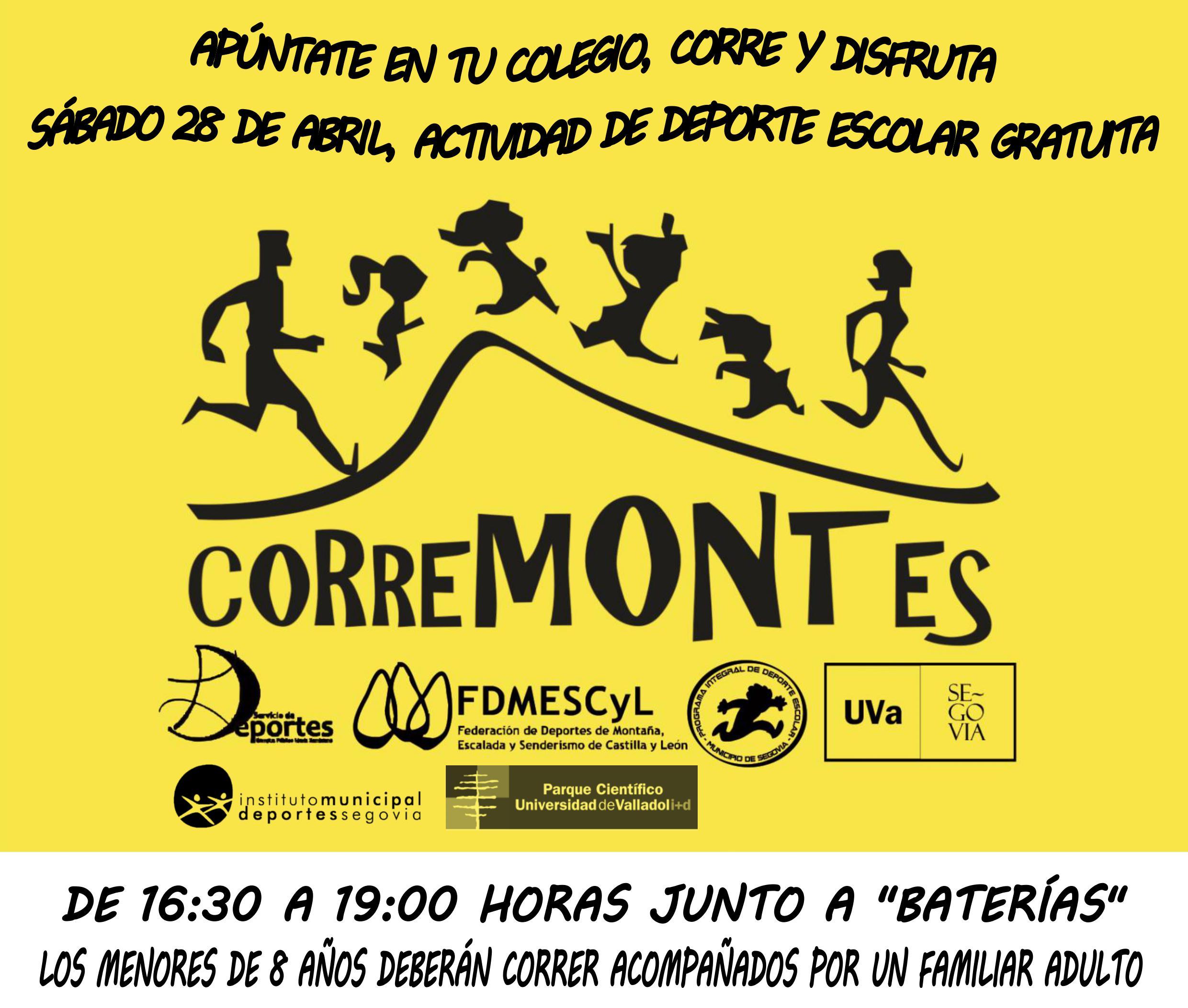 Deporte Escolar: Convocatoria rectificada del Corremontes 2017/2018