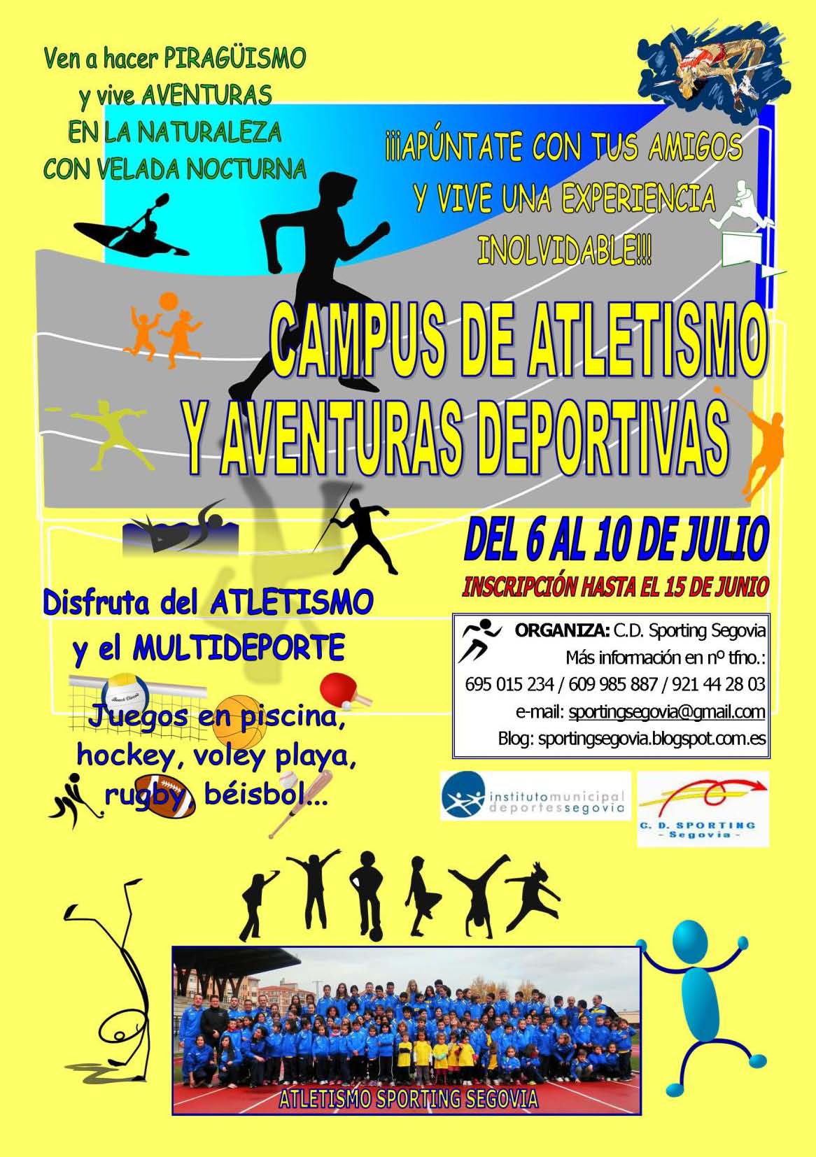 I Campus de Atletismo y Aventuras Deportivas