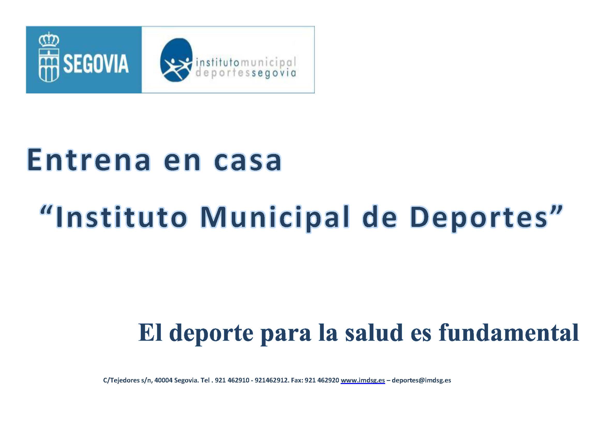 Entrena en casa con el Instituto Municipal de Deportes de Segovia (2)