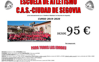 Escuela de Atletismo del CAS-Ciudad de Segovia