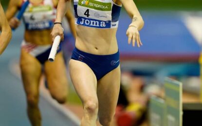 Sara Gómez consigue la medalla de plata en el relevo 4×400,  en el Campeonato de España Absoluto
