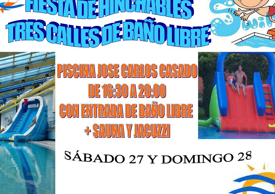 Fiesta de hinchables en la Piscina cubierta “José Carlos Casado”