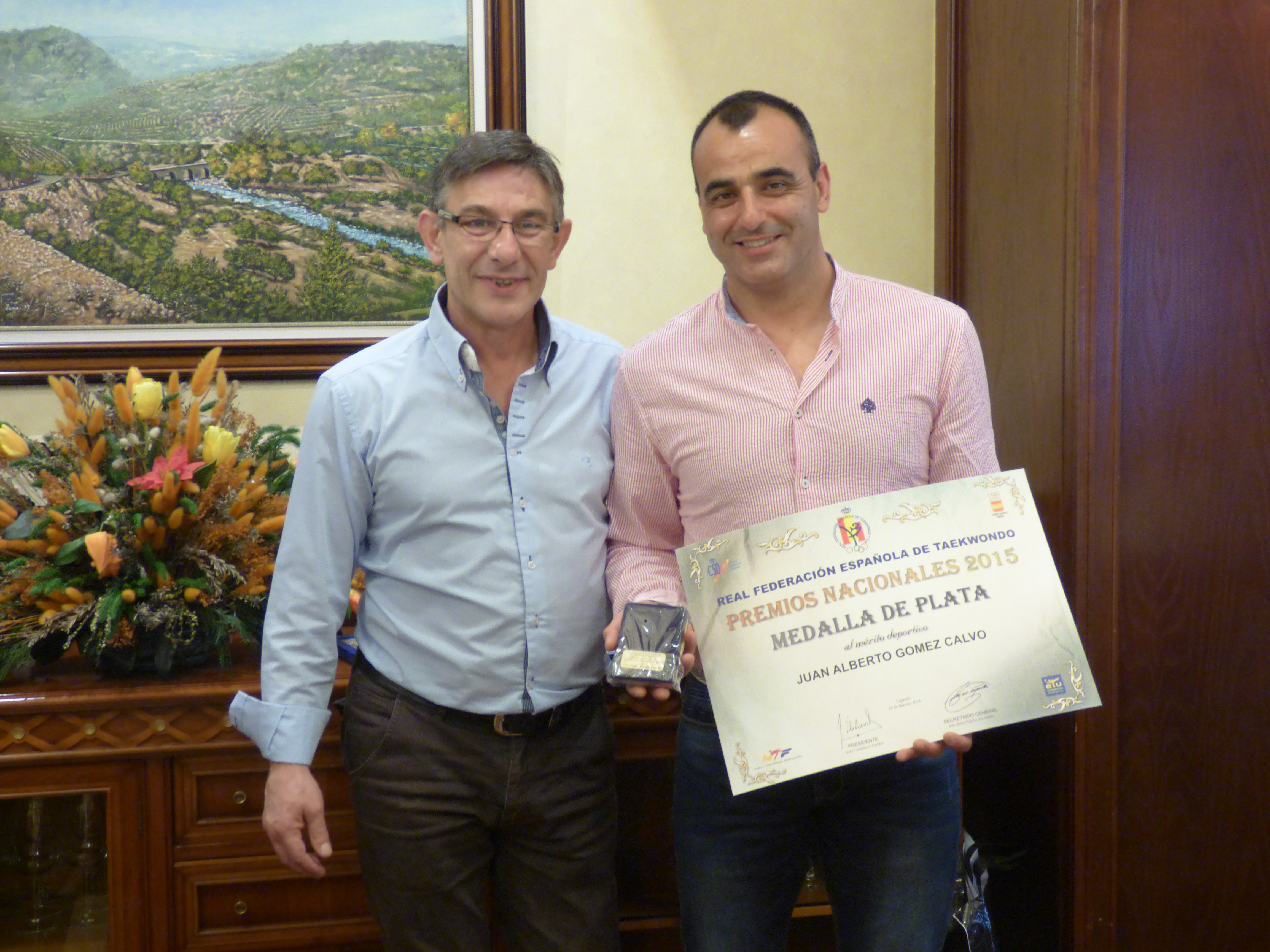 Medalla de Plata al mérito deportivo de Taekwondo a Juan Alberto Gómez Calvo