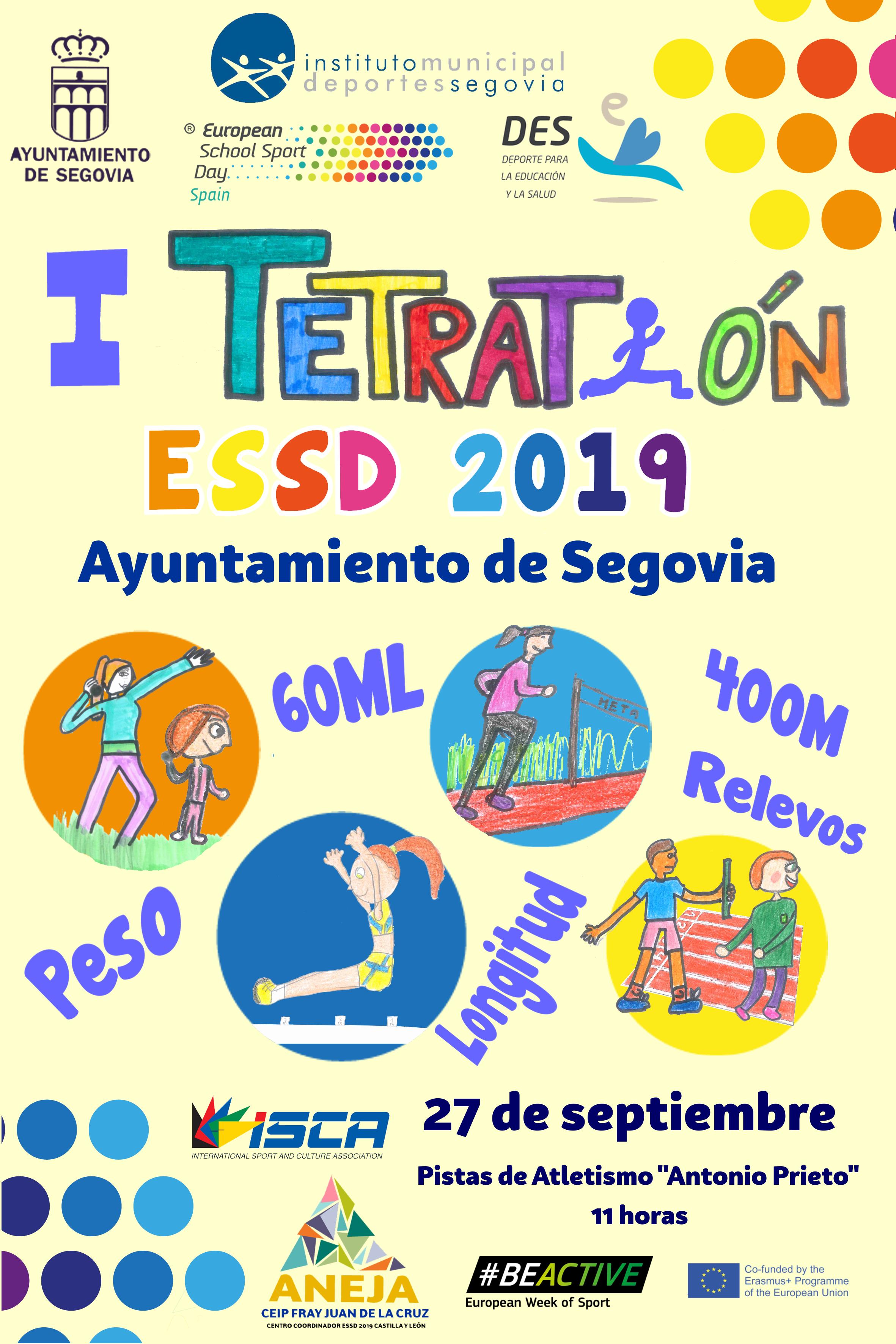 Deporte Escolar: I Tetratlón ESSDC Ayuntamiento de Segovia