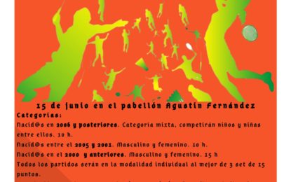 Ferias y Fiestas 2019: II Torneo de Bádminton “Ciudad de Segovia”