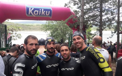 El club Triatlón IMD Segovia, bronce por equipos en el Triatlón de Fuente Álamo