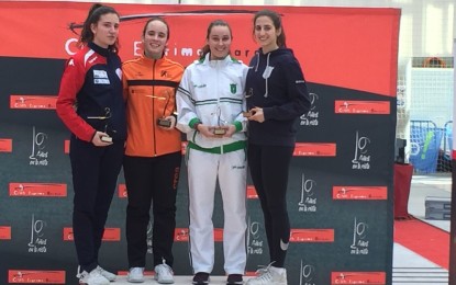 Inés Martínez Sáez, medalla de bronce, en el Campeonato de España Sub-23 Espada en Madrid