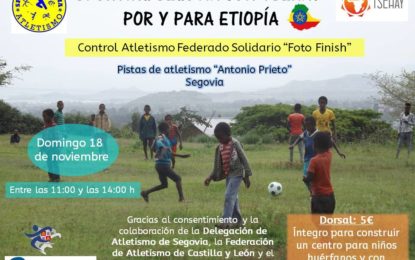 El Club de Atletismo “Sporting Segovia” propulsor del control solidario con Etopía por medio de la ONG Tsehay