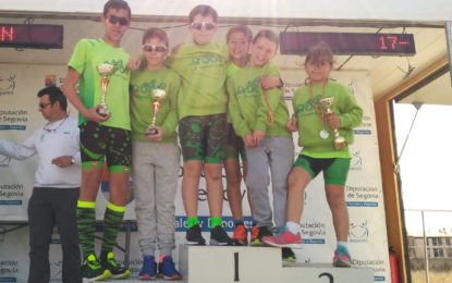 La Escuela del Club Triatlón Lacerta brilla en el Duatlón Escolar de Menores de Palazuelos de Eresma