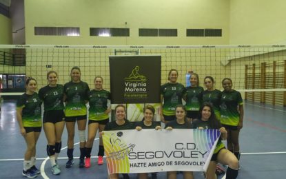 Victoria muy merecida para las chicas del equipo de Segunda División Nacional del Segovoley