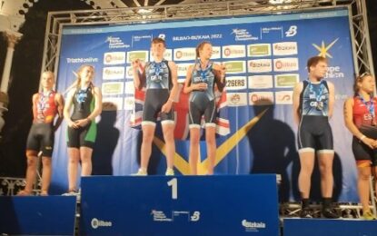 Lucas de Santos subcampeón Europeo de Acuatlón Junior (GGEE)