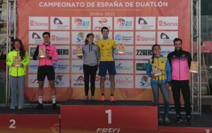 Abraham Tapias, campeón de España del grupo de edad 35-39 y campeón de Castilla y León de Duatlón Standard