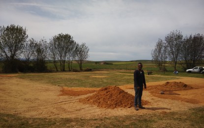El campo de béisbol de Torredondo va tomando forma