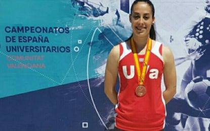 Sara Gómez Álvarez medalla de bronce en el Campeonato de España Universitario de Atletismo