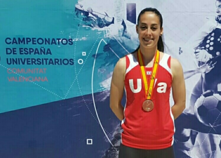 Sara Gómez Álvarez medalla de bronce en el Campeonato de España Universitario de Atletismo