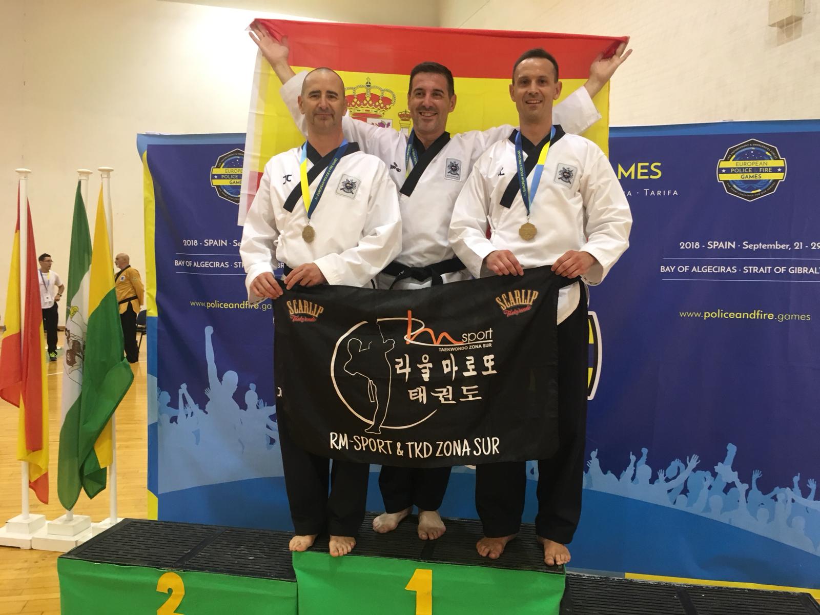 Raúl Maroto consigue un oro y una plata en los VII Juegos Europeos de Policías y Bombores de Taekwondo