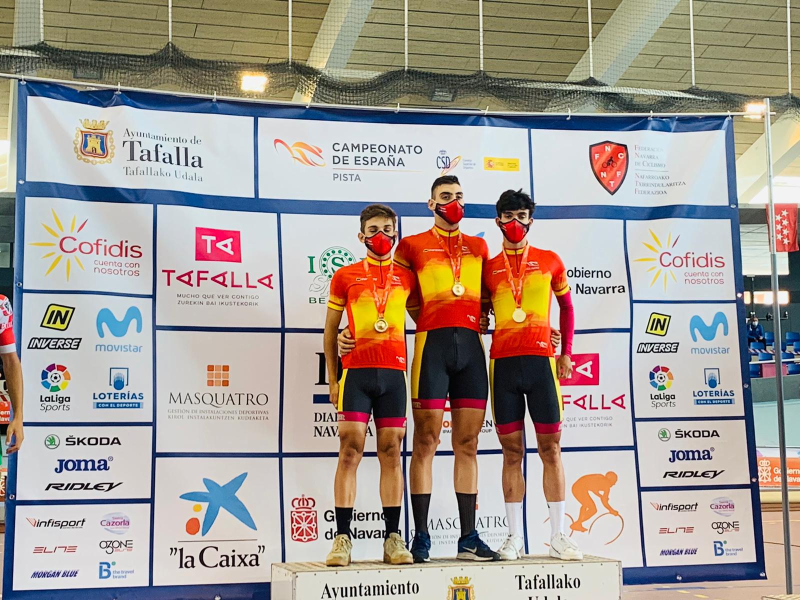 El ciclista segoviano Iván Gómez campeón Regional de pista de Castilla y León