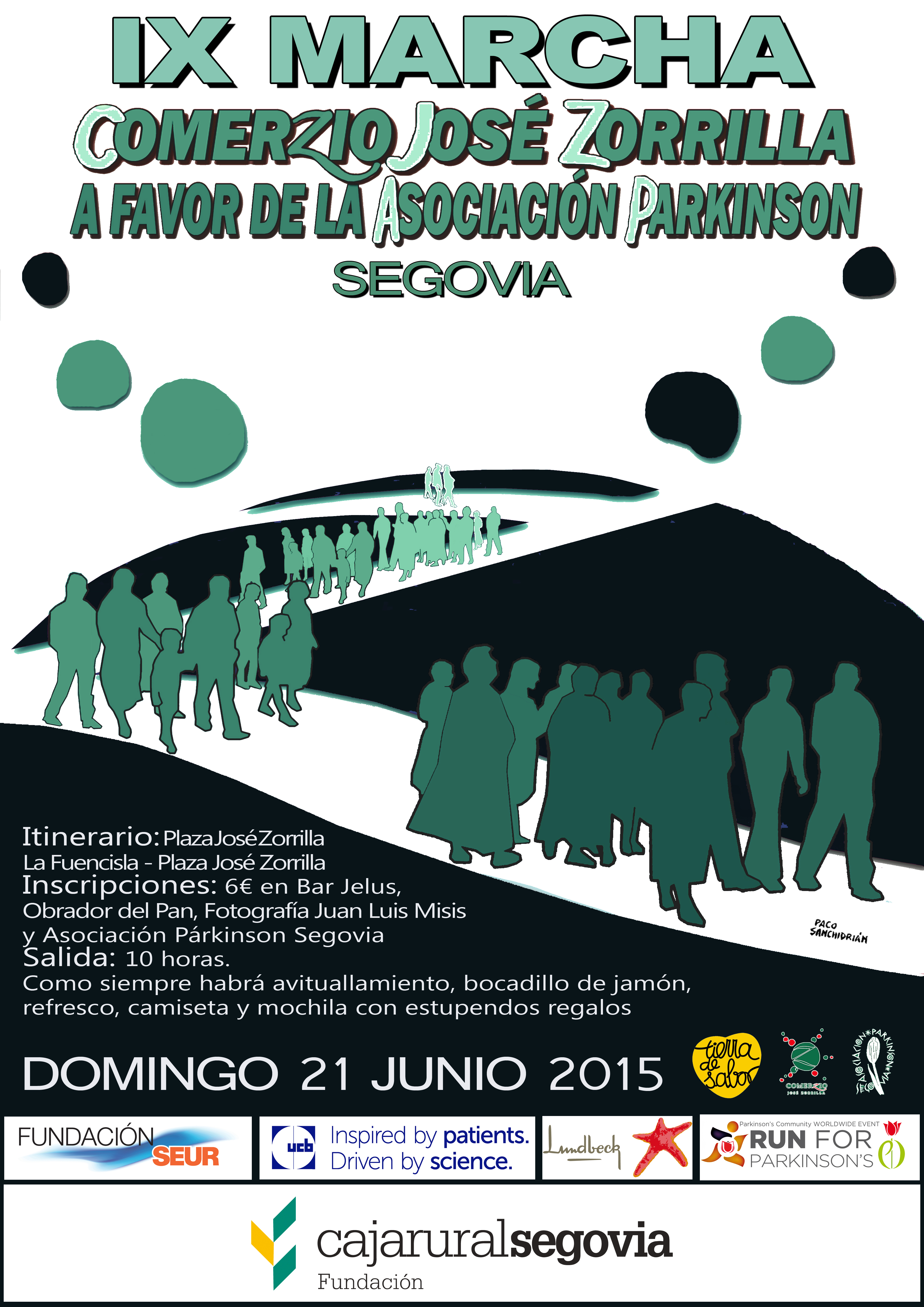 IX Marcha Comercio José Zorrilla a favor de la Asociación Parkinson Segovia