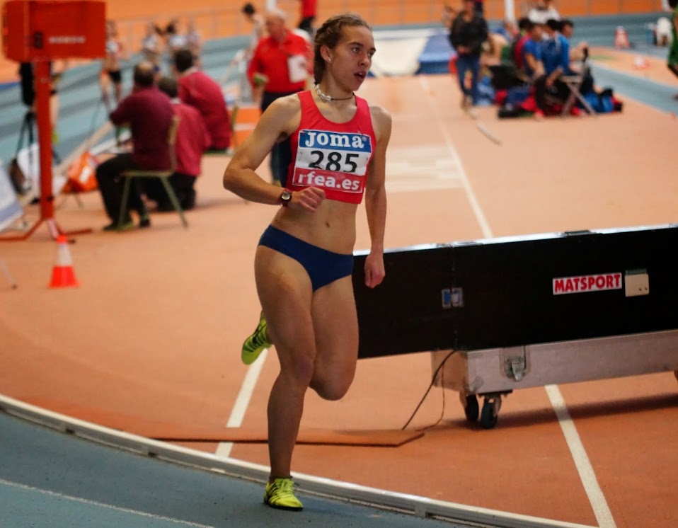Idaira Prieto, segundo puesto en los 1500 m.l. en Aranjuez