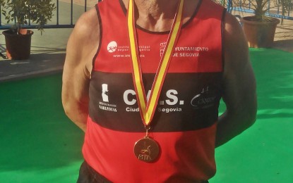 El atleta del Venta Magullo José Antonio Arias de la Cruz consigue el cuarto puesto en el nacional de la milla en ruta en M-70