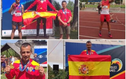 El Atleta del Venta Magullo, Juan Cotrina Vinagre, consigue tres medallas en los World Police&fire Game Rotterdam 2022
