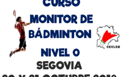 Curso de Monitor de Bádminton Nivel 0