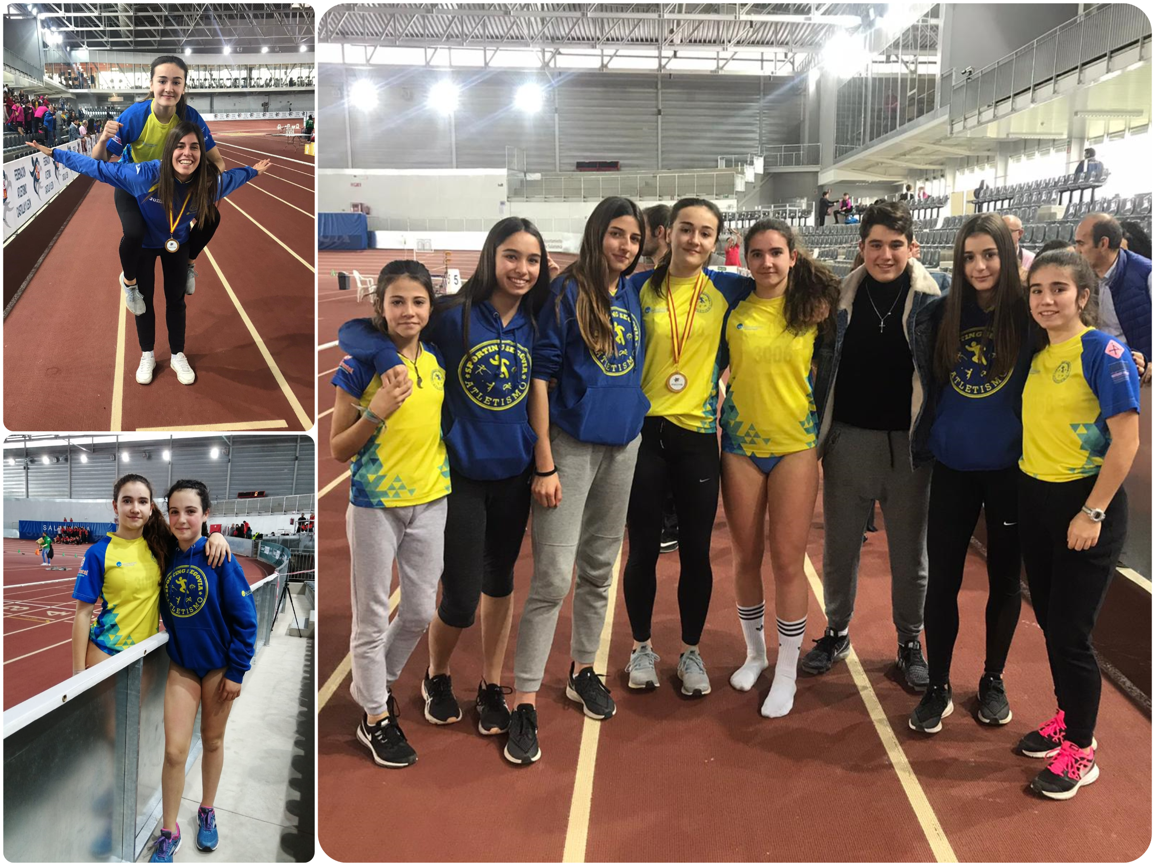 Varias mínimas nacionales para las atletas del Sporting Segovia: Sofía Martín y Claudia Corral