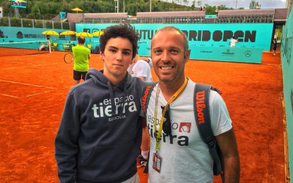Excelente participación del tenista segoviano, Nicolás Herrero, en el Mutua Madrid Open