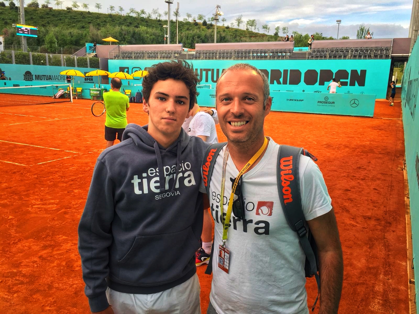 Excelente participación del tenista segoviano, Nicolás Herrero, en el Mutua Madrid Open