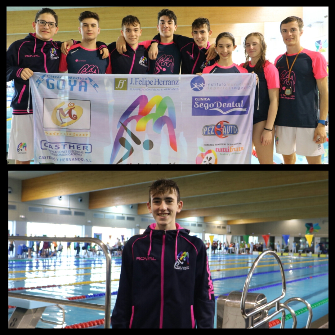Seis medallas del equipo de natación IMD “Ciudad de Segovia” en el Open infantil de Castilla y León en Valladolid